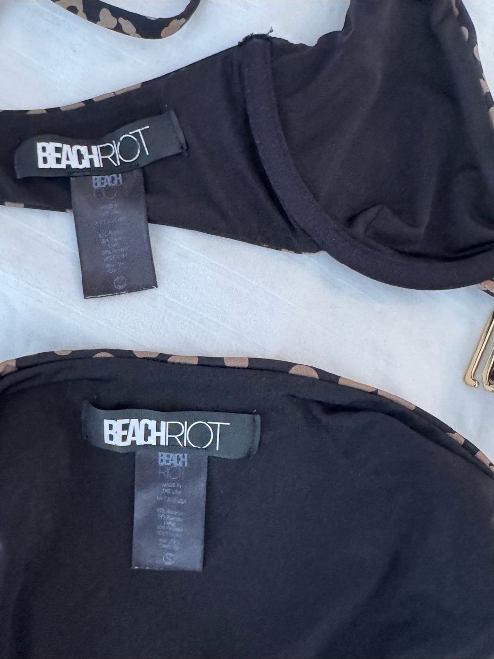 Beach Riot Camilla Brown Leopard Print Bikini Set - Brand Unknown - Picture 7 of 12